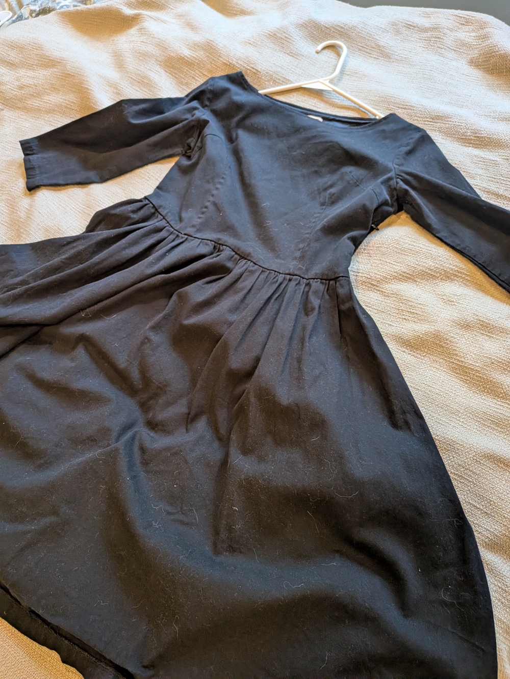 Lindy Bop Black Long Sleeve Fit-and-Flare Dress Size Large